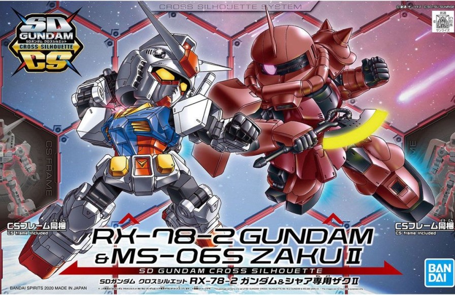 Sd Gundam Cross Silhouette Rx-78-2 Gundam & Char'S Zaku Ii Clearance