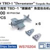 1/700 Usn Tbd-1 Devastator Torpedo Bomber (Folded) New