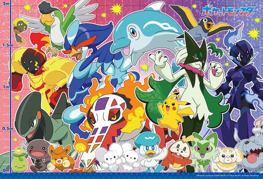 Jigsaw Puzzle: Pokemon Height Comparison! Paldea Edition 100Pcs (38 X 26Cm) New