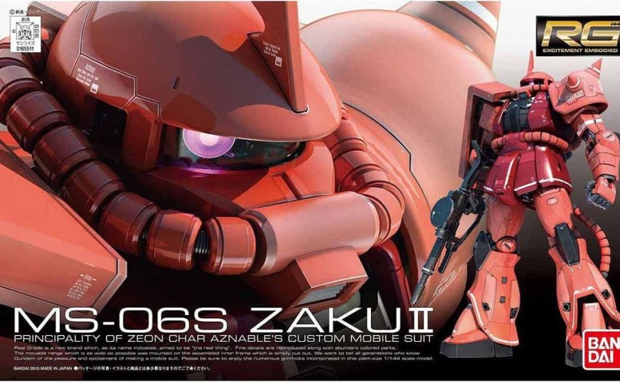 1/144 Rg Ms-06S Zaku Ii Char Aznable Custom Model Clearance