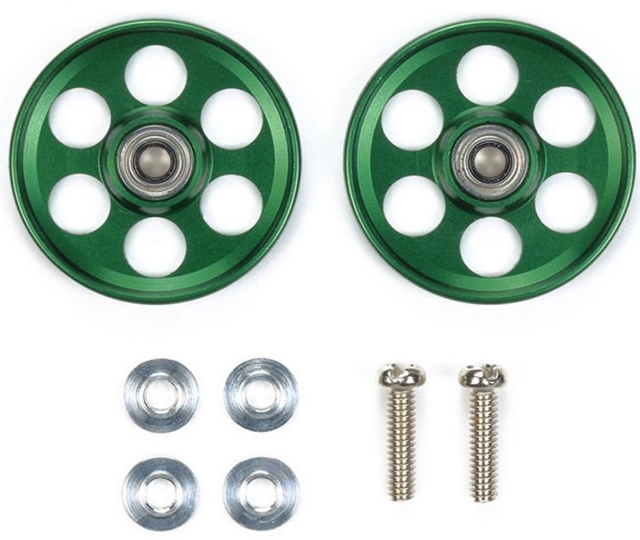 Hg Lightweight 19Mm All Aluminum Ball-Race Rollers (Ringless/Green) Clearance