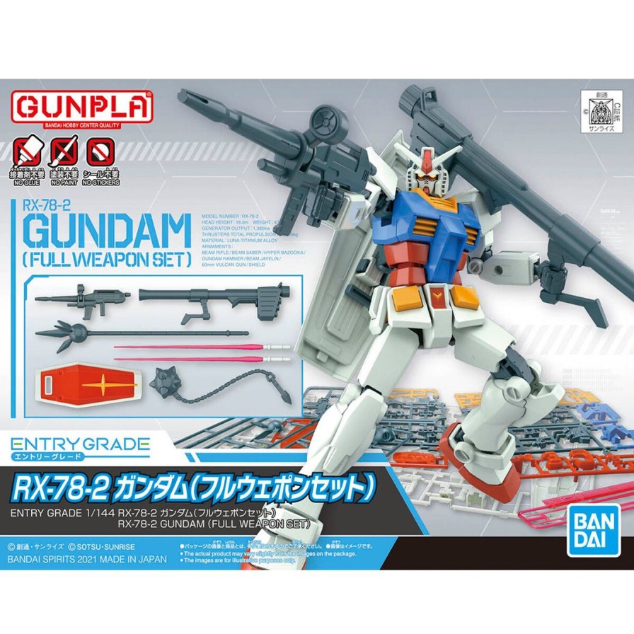 1/144 Entry Grade Rx-78-2 Gundam (Full Weapon Set) Clearance