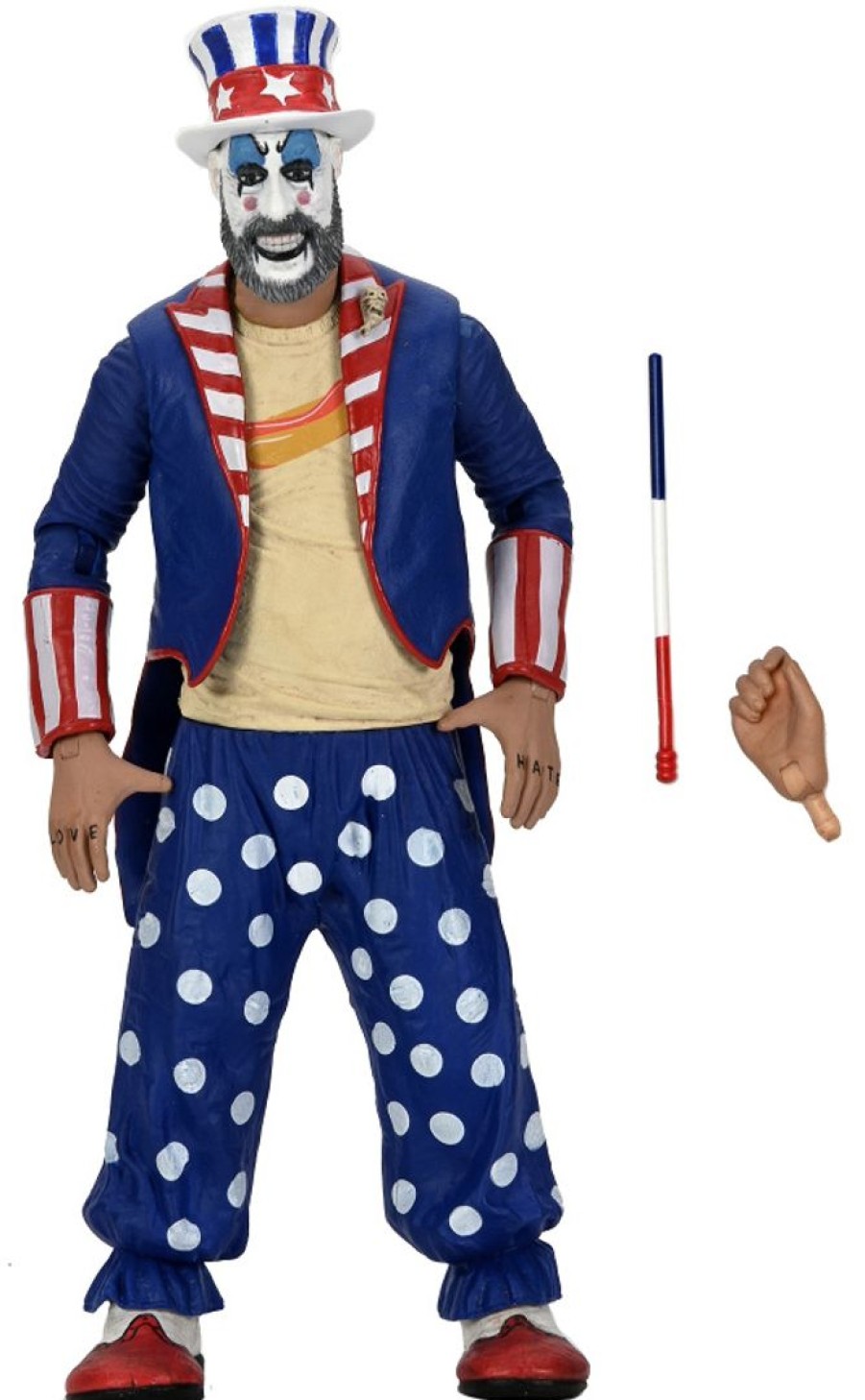 House Of 1000 Corpses/ Captain Spaulding Tailcoat 7 Inch Action Figure Hot