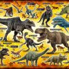 Jigsaw Puzzle: Jurassic World Dinosaur Picture Book 100Large Pcs (26 X 38Cm) New