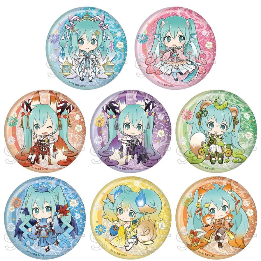 Hatsune Miku: Hyakki Yagyo Glitter Can Badge 1Box 8Pcs Best