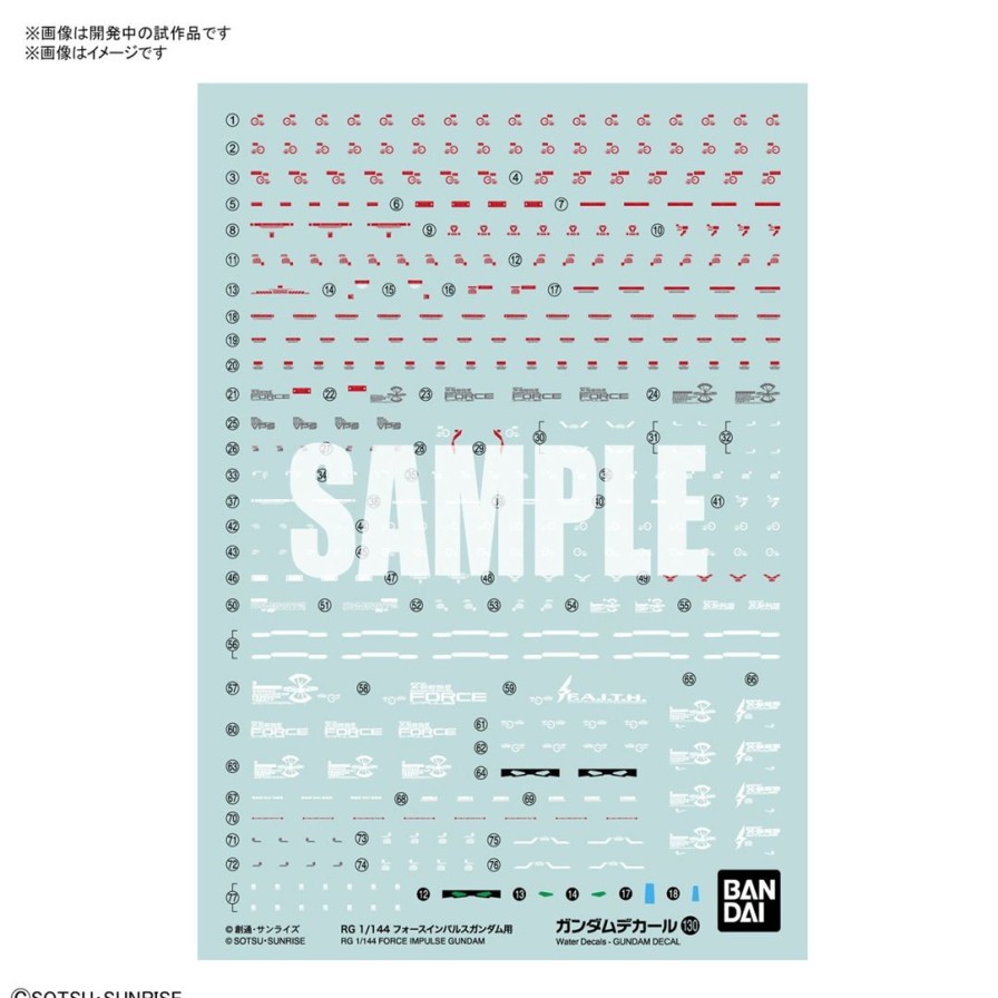 1/144 Gundam Decal No.130 For Rg Force Impulse Gundam New