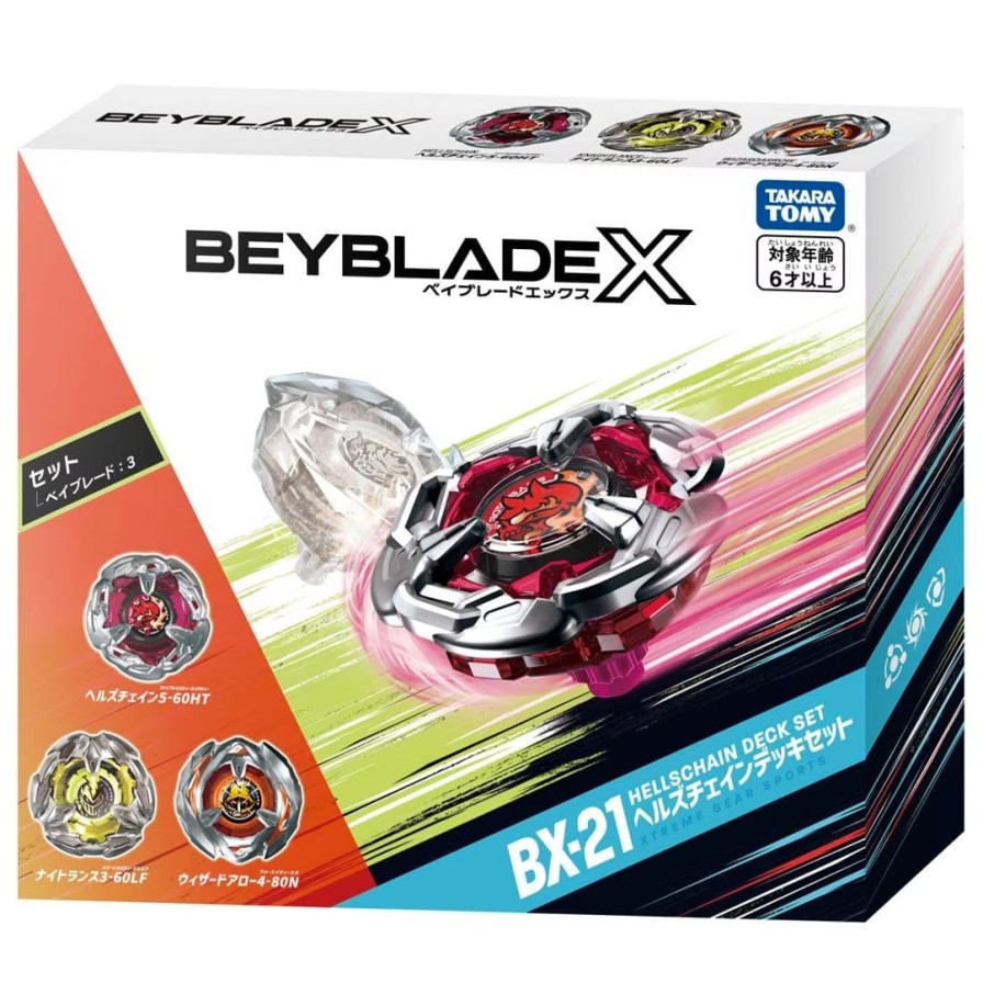 Beyblade X Bx-21 Hellschain Deck Set Clearance