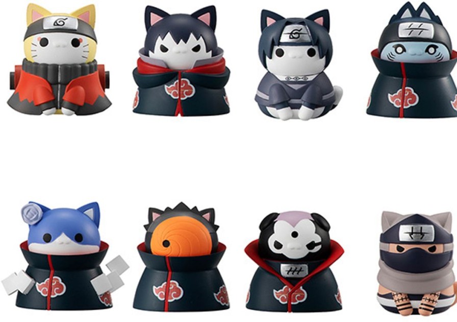 Mega Cat Project Naruto Shippuden Nyaruto! Akatsuki And Full-Scale Confrontation! Offense And Defense Of Konohagakure Village! 1Box (8Pcs) (Reissue) Best