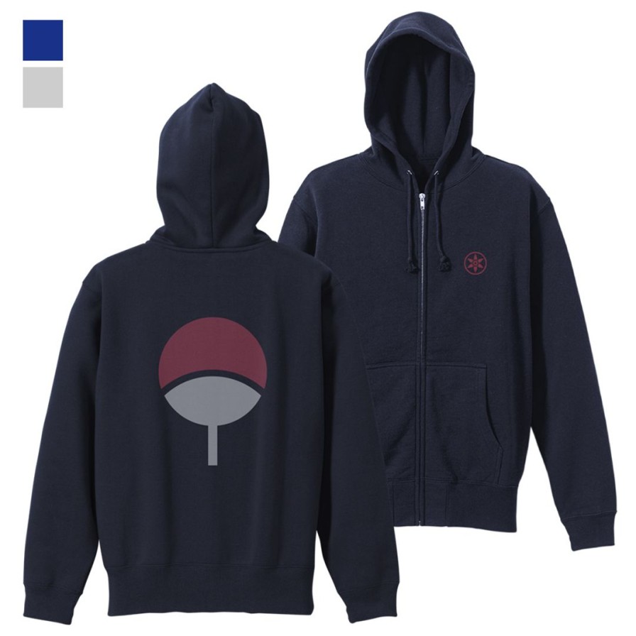 Naruto Shippuden: Uchiha Zip Hoodie Navy S Hot