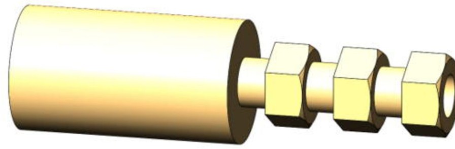 Interlocking Hexagonal Nut.L (3 X 8) 24Pcs Clearance