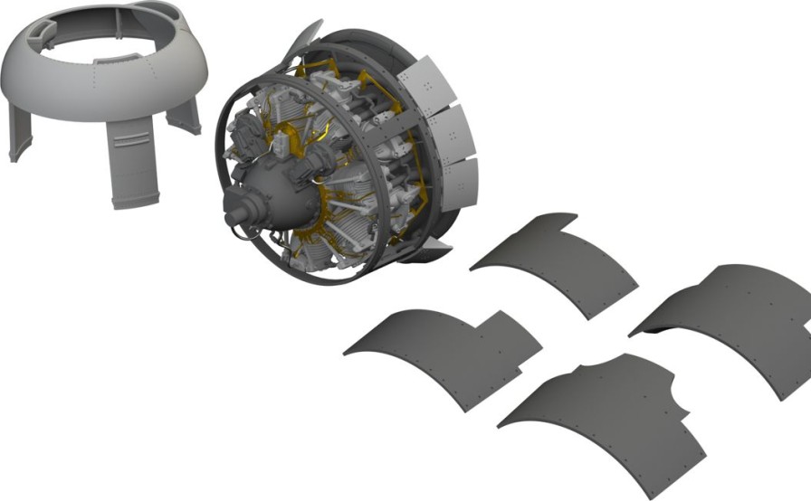 1/48 Fm-1 Engine Print (For Eduard) Online