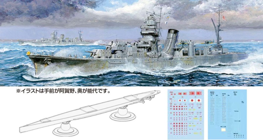 1/700 Japanese Navy Light Cruiser Noshiro Full Hull Model New