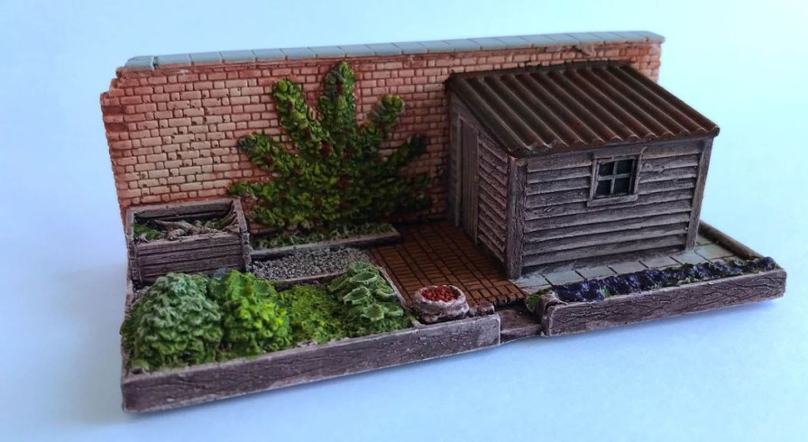 1/76 Oo / Ho Small Garden With Apple Tree (Completed Product) Clearance