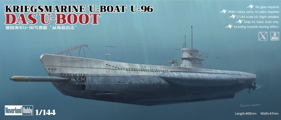 1/144 Kriegsmarine U-Boat U-96 Das U-Boot New