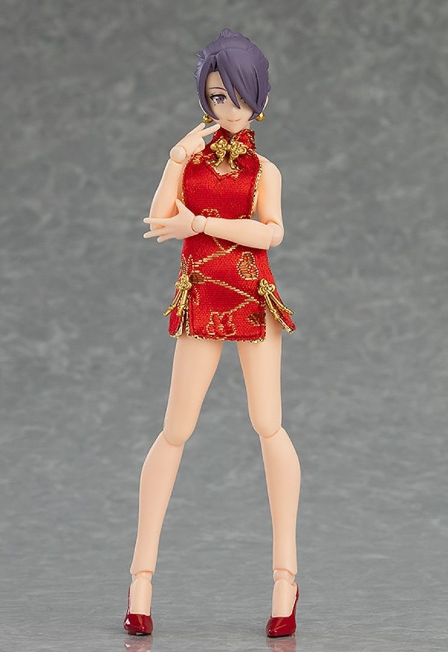 Figma Female Body (Mika) With Mini Skirt Chinese Dress Outfit Hot