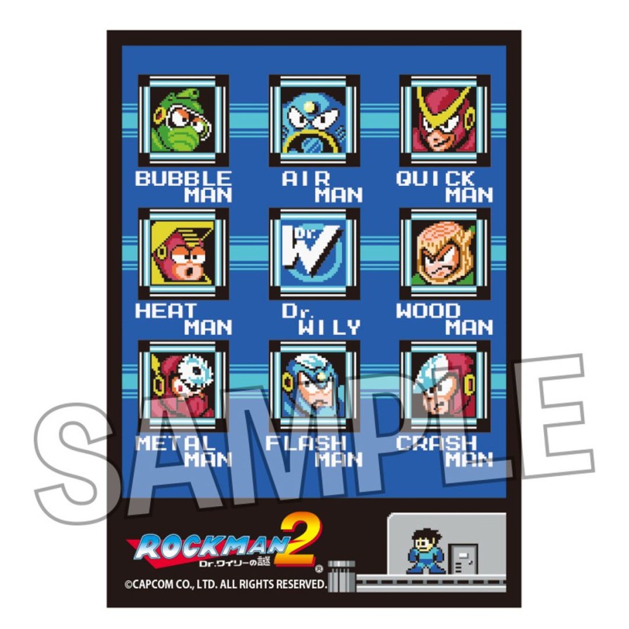 Rockman 2/ Mega Man 2: Illustration Sleeve Next Turn Select Stage (80Pcs) Clearance