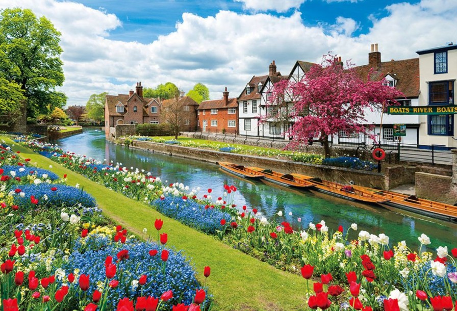 Jigsaw Puzzle: Canterbury Flower Blooming Path 1000Pcs (72 X 49Cm) Best