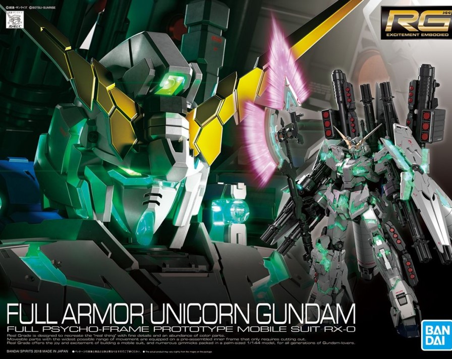 1/144 Rg Full Armor Unicorn Gundam New