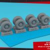 1/72 Btr-70 Apc Wheels W/ Weighted Tyres Ki-80N Clearance