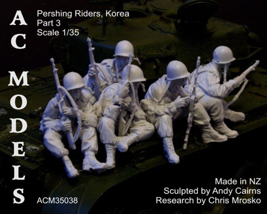 1/35 Korean War Us Pershing Riders Part 3 (Set Of 5) Best