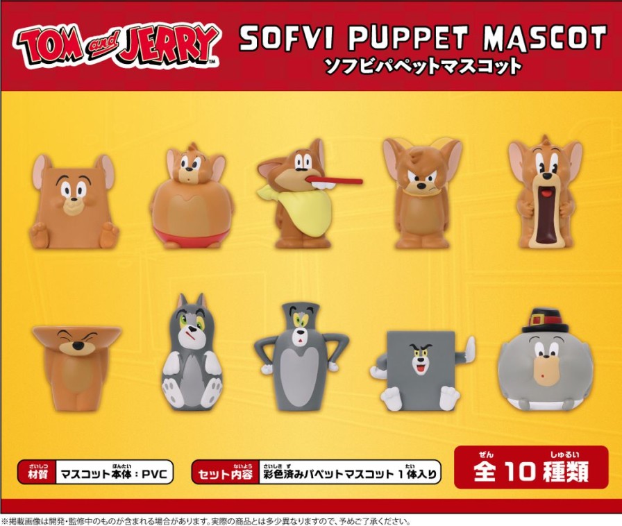 Tom And Jerry: Sofvi Puppet Mascot: 1Box (10Pcs) Hot