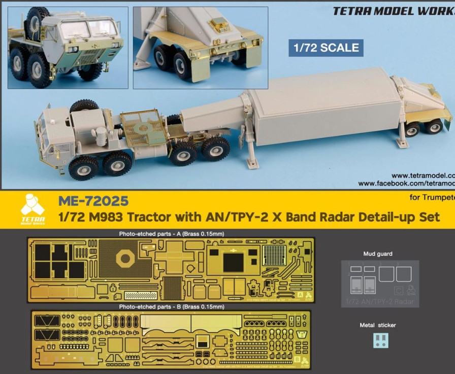 1/72 For Hemtt M983 Tractor & Tpy-2 X Band Radar (Tr) Hot