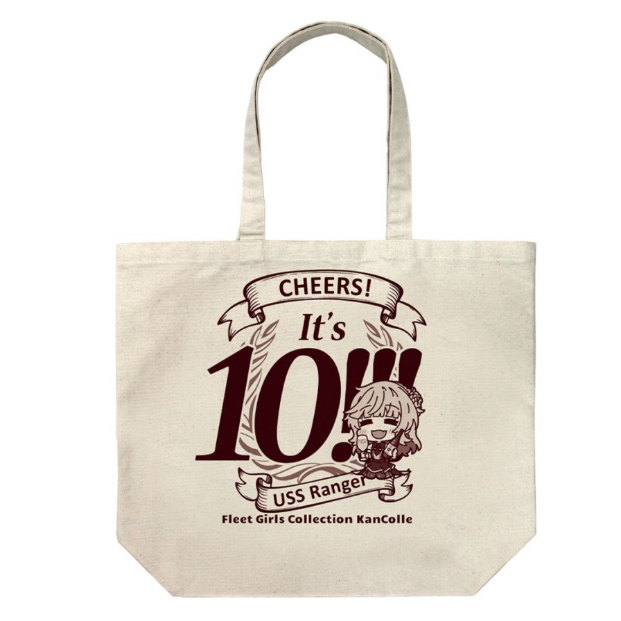 Kancolle: Ranger It'S 10!!! Large Tote Natural Clearance