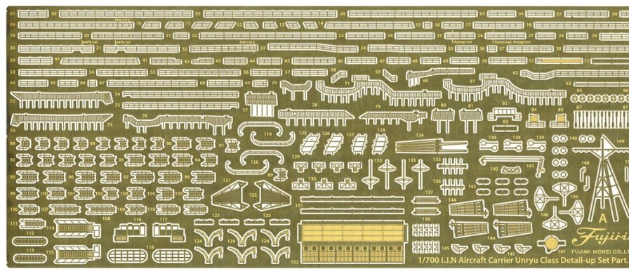 1/700 Japanese Navy Aircraft Carrier Unryu Full Haruha Model Special Edition (With Photo-Etched Parts) Hot