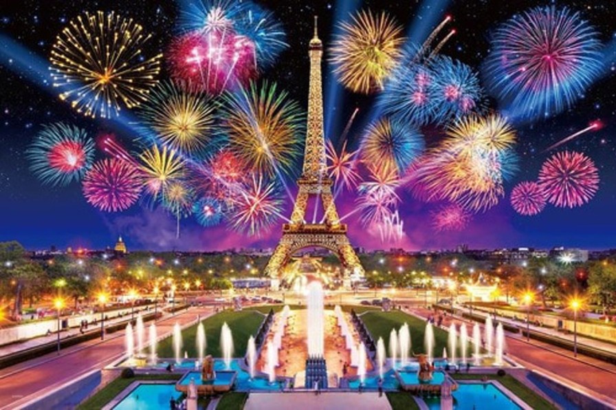 Jigsaw Puzzle: Eiffel Tower Festival-France 1000P (50 X 75Cm) New