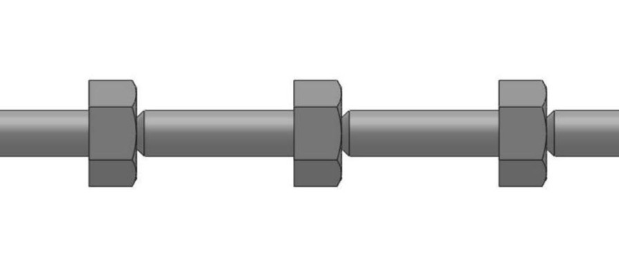 Hex Bolt Head (Nickel Silver) S (40Pcs) Clearance