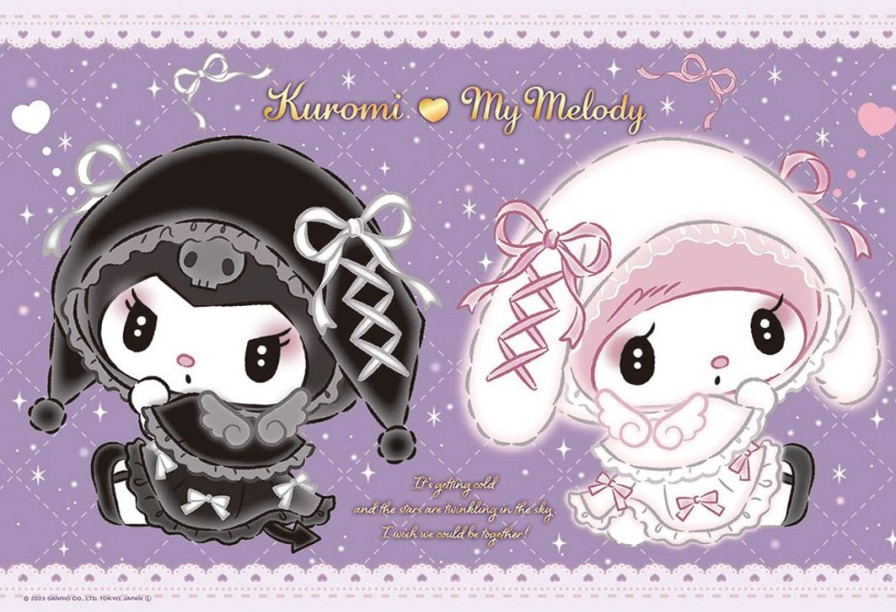 Jigsaw Puzzle: Kuromi My Melody Moonlit Angel Coordination 300P (38 X 26Cm) Hot