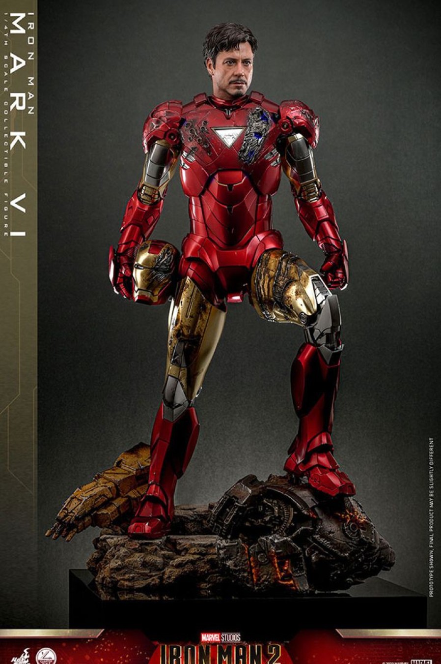 1/4 Quarter Scale - Fully Poseable Figure: Iron Man 2 - Iron Man Mark Vi New