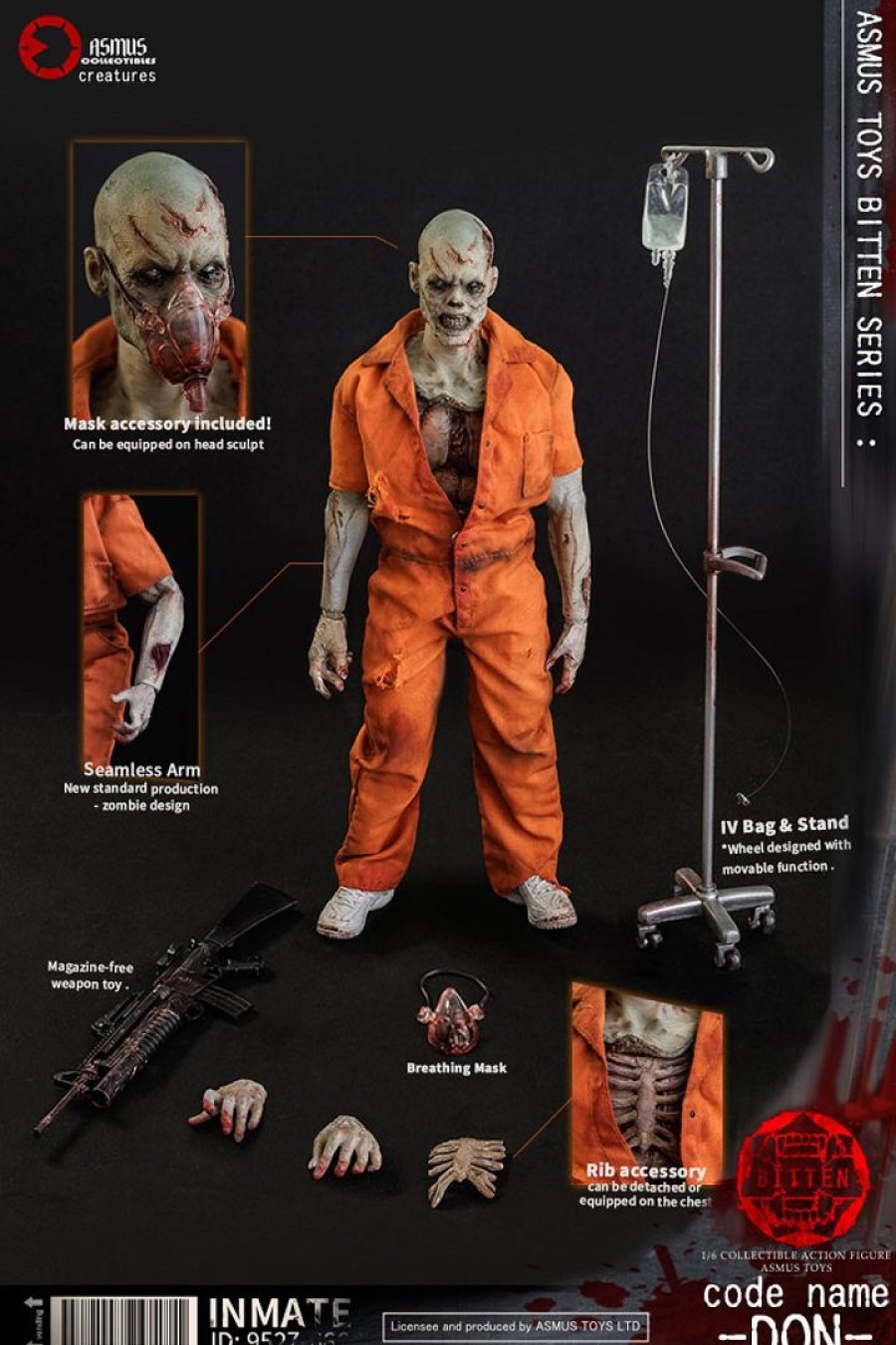 1/6 Bitten Series Prisoner Zombie Don Best