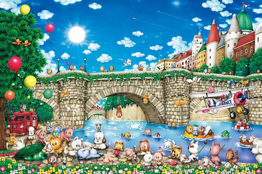 Jigsaw Puzzle: Pont Neuf Cats 1000P Best