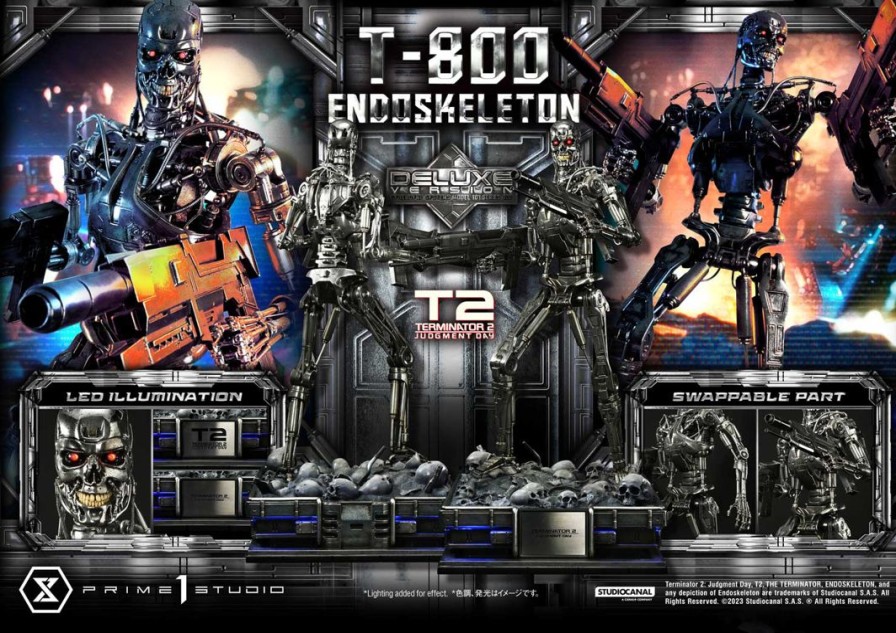 1/3 Museum Masterline Terminator 2 T-800 Endoskeleton Dx Version New