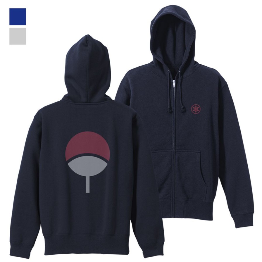 Naruto Shippuden: Uchiha Zip Hoodie Navy M Hot