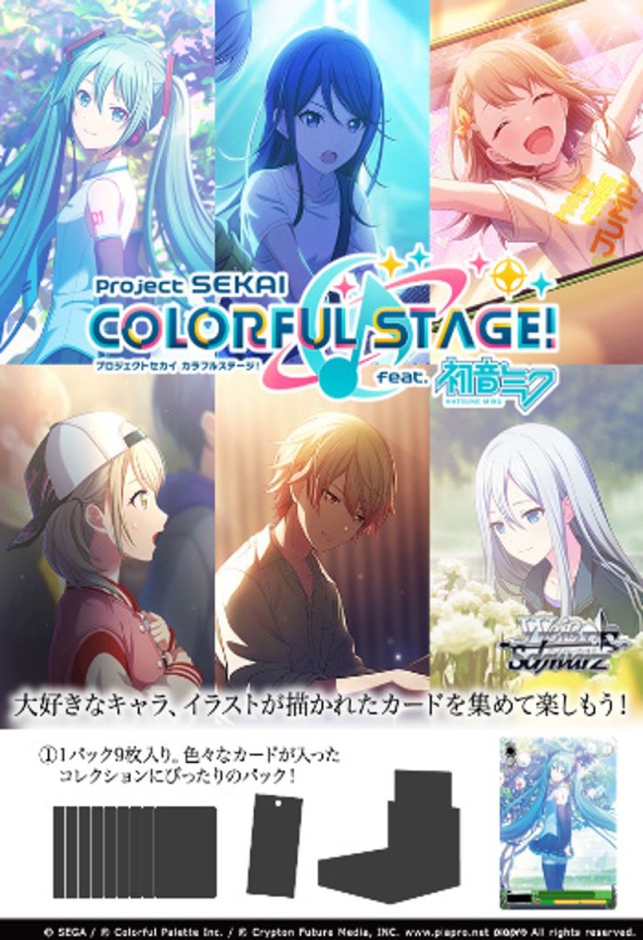 Project Sekai: Colorful Stage! Feat. Hatsune Miku Vol.2: Trading Card Game Weiss Schwarz Booster Pack 1Box 16Pcs Best