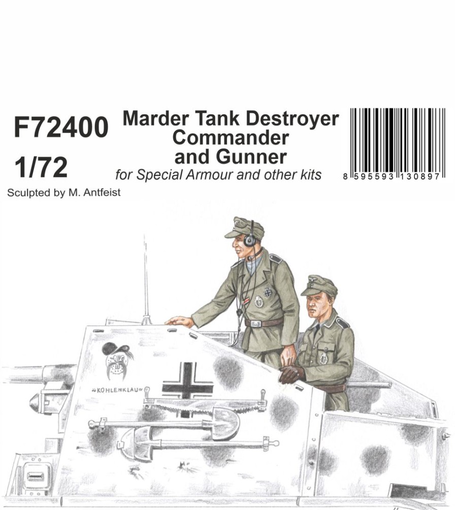 1/72 Marder Tank Destroyer Commander And Gunner New