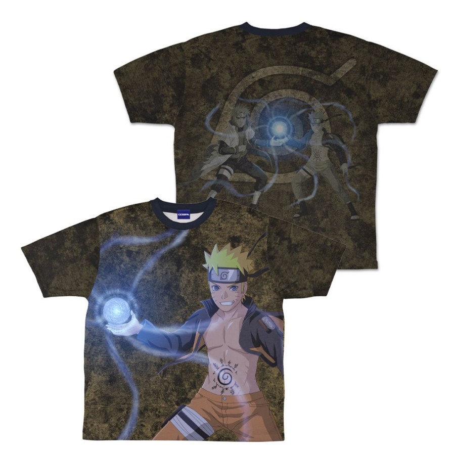 Naruto Shippuden: Newly Drawn Naruto Uzumaki Double-Sided Full Graphic T-Shirt Xl Online