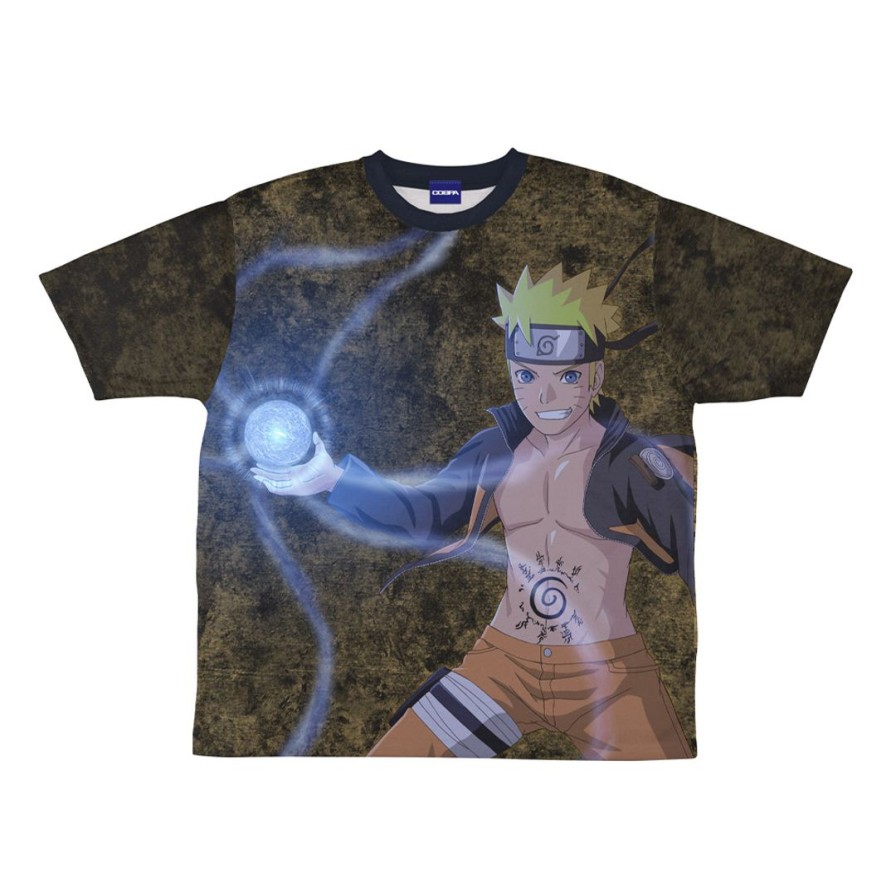 Naruto Shippuden: Newly Drawn Naruto Uzumaki Double-Sided Full Graphic T-Shirt Xl Online