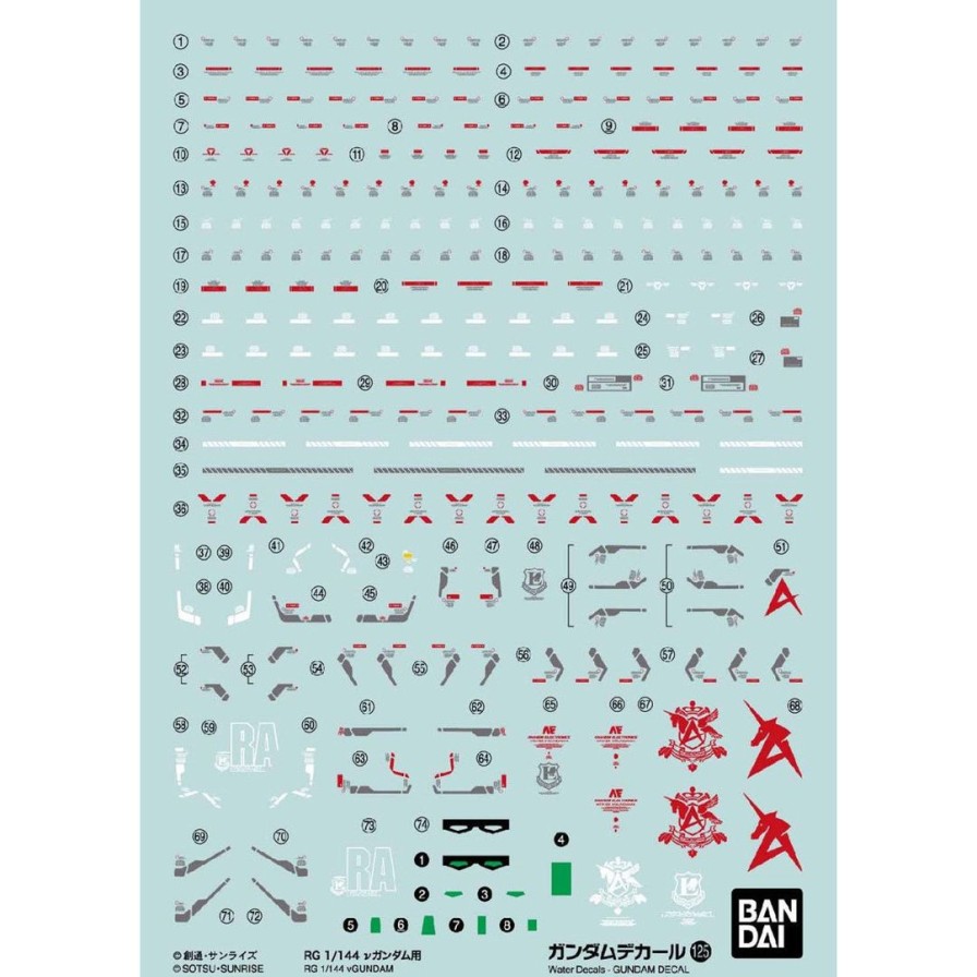 1/144 Gundam Decal No.125 For Rg Nu Gundam Online