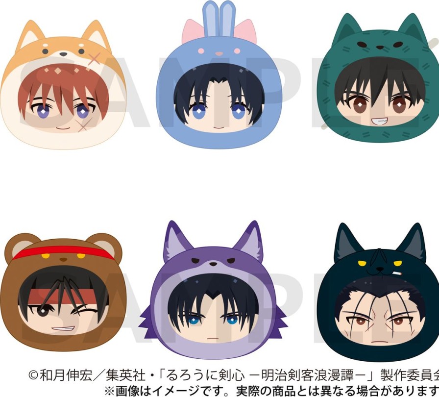 Rurouni Kenshin -Meiji Swordsman Romantic Story-: Anizukin (Plush Toy Mascot) 1Box 6Pcs Online