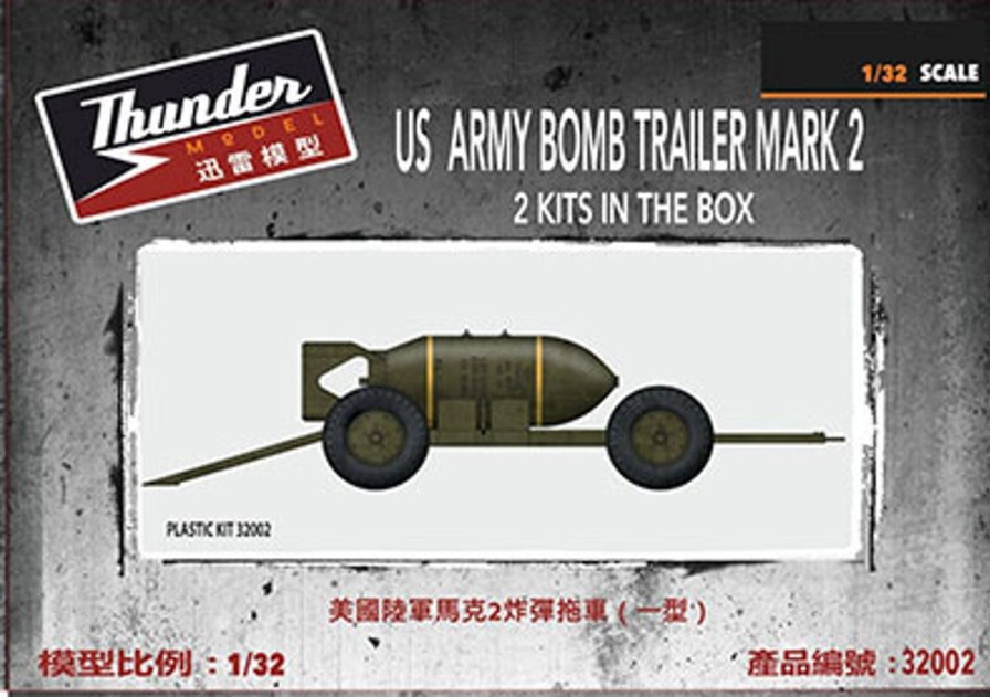 1/32 Us/Uk Aviation Bomb Trailer Mk.2 (With Bomb) (Set Of 2) New