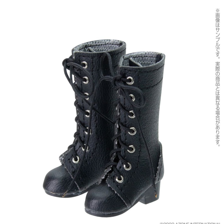 1/6 Lace Up Boots Black Wholesale