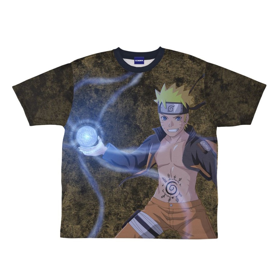 Naruto Shippuden: Newly Drawn Naruto Uzumaki Double-Sided Full Graphic T-Shirt M Best