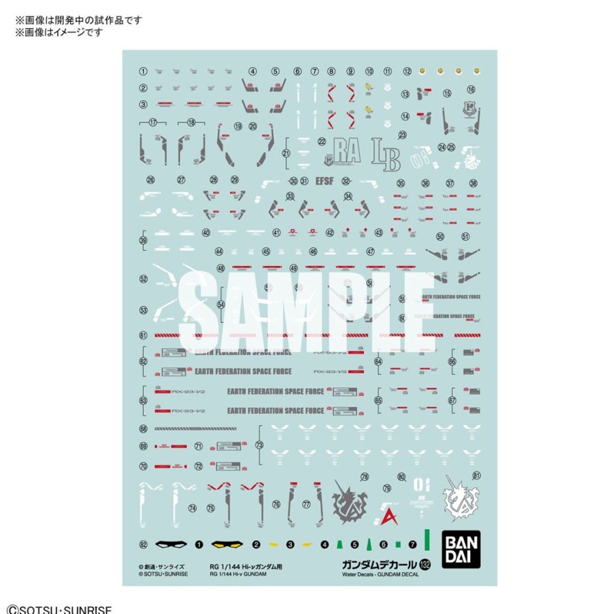 1/144 Gundam Decal No.132 For Rg Hi-Nu Gundam Wholesale