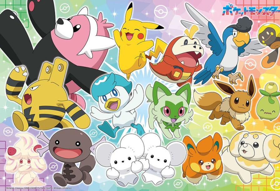 Jigsaw Puzzle: Pokemon Let'S All Go Out Together! 100Pcs (38 X 26Cm) New