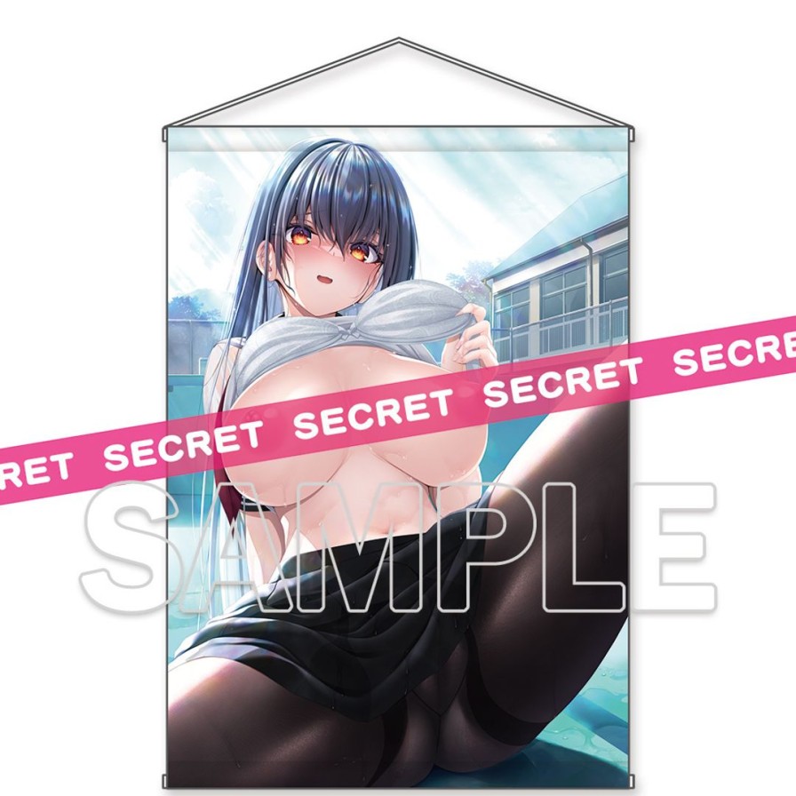 Asami Asami Newly Drawn Secret Pool Cleaning For Just The Two Of Us X-Rated Tapestry Hot