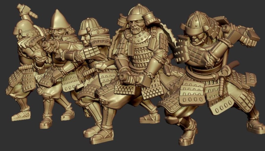 1/72 Mr & Mrs History The Sengoku Period Samurai Attack (Set Of 5, Etched Weapons Included) Clearance