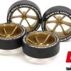 Mini 4Wd 40Th Anniversary Super Hard Large Diameter Low Height Tires & 6 Spoke Wheels Clearance